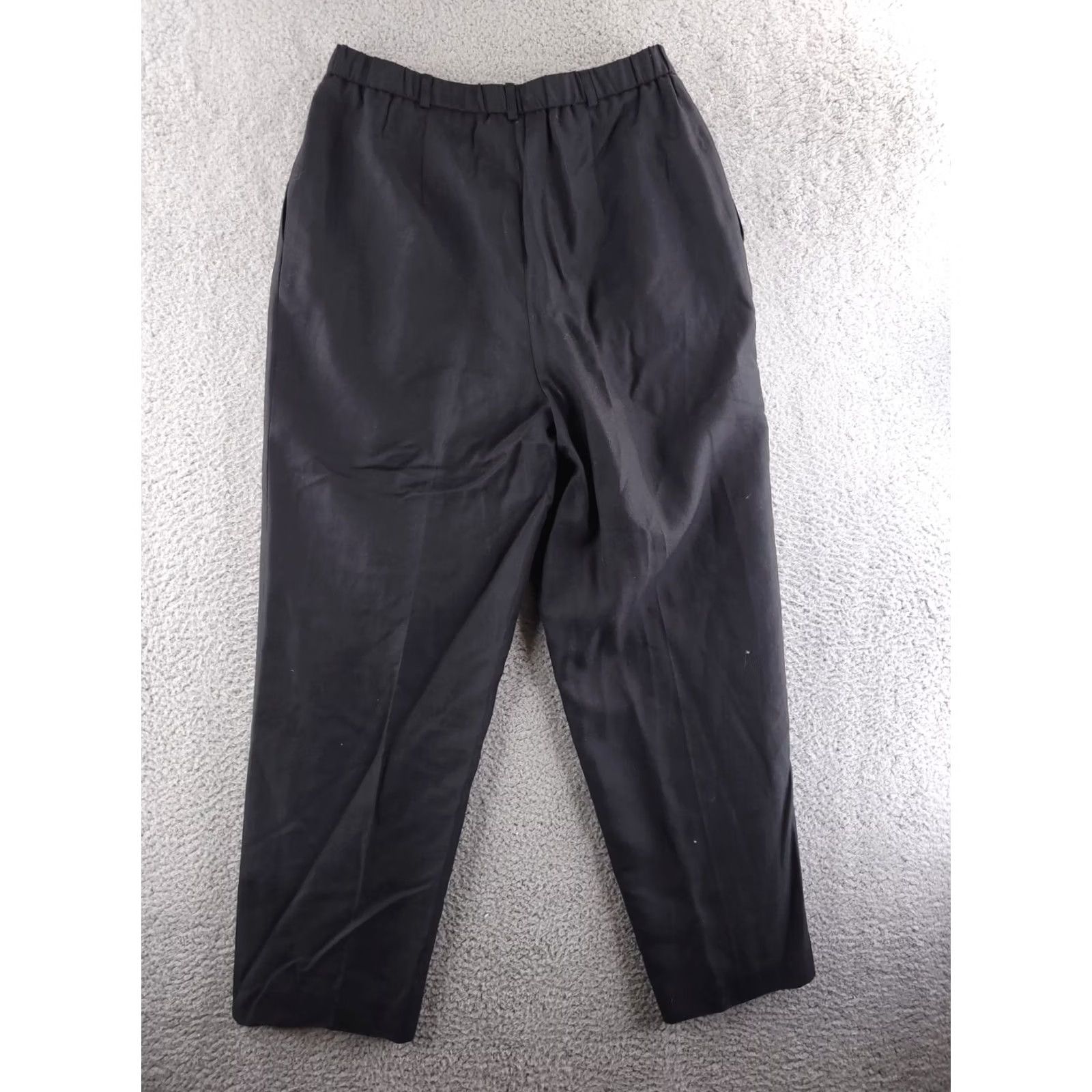 Talbots Talbots Linen Rayon Pants Womens 12P Petite Black High Rise Pants Solid Size 34" / US 12 / IT 48 - 5 Thumbnail
