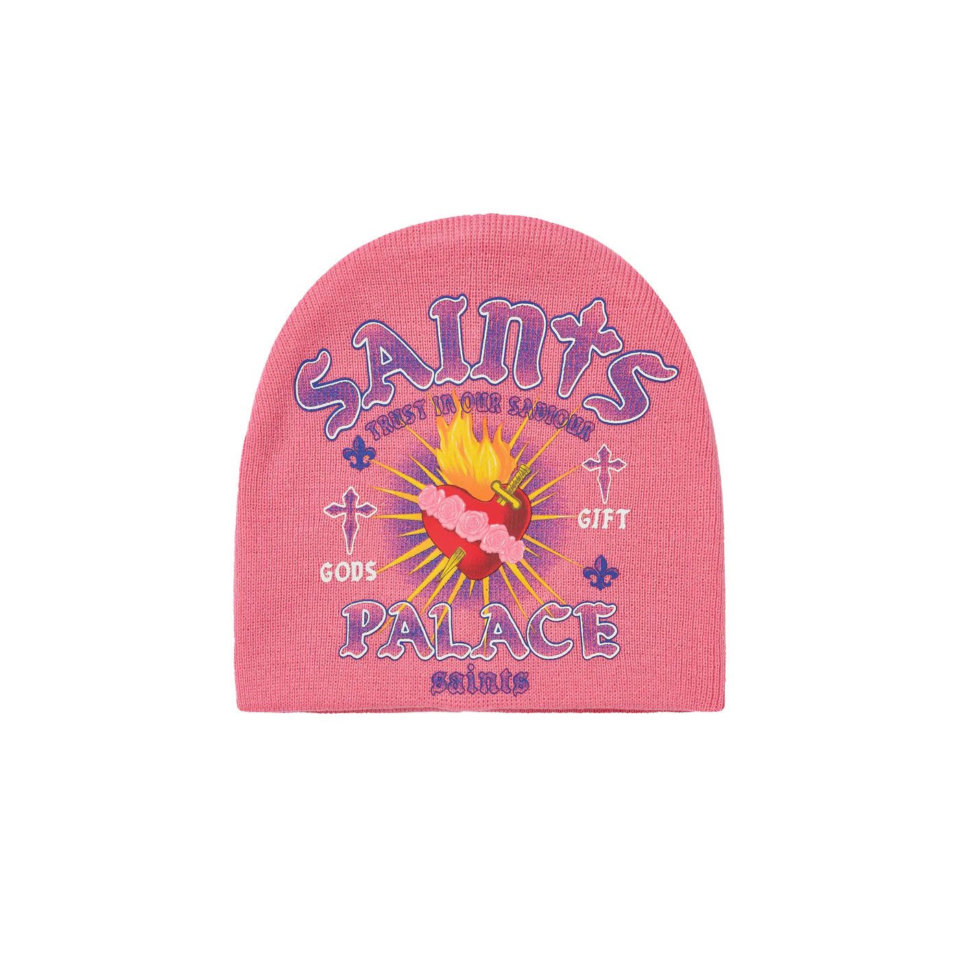 Palace Palace P Bear Nein Cuff Beanie Pink | Grailed