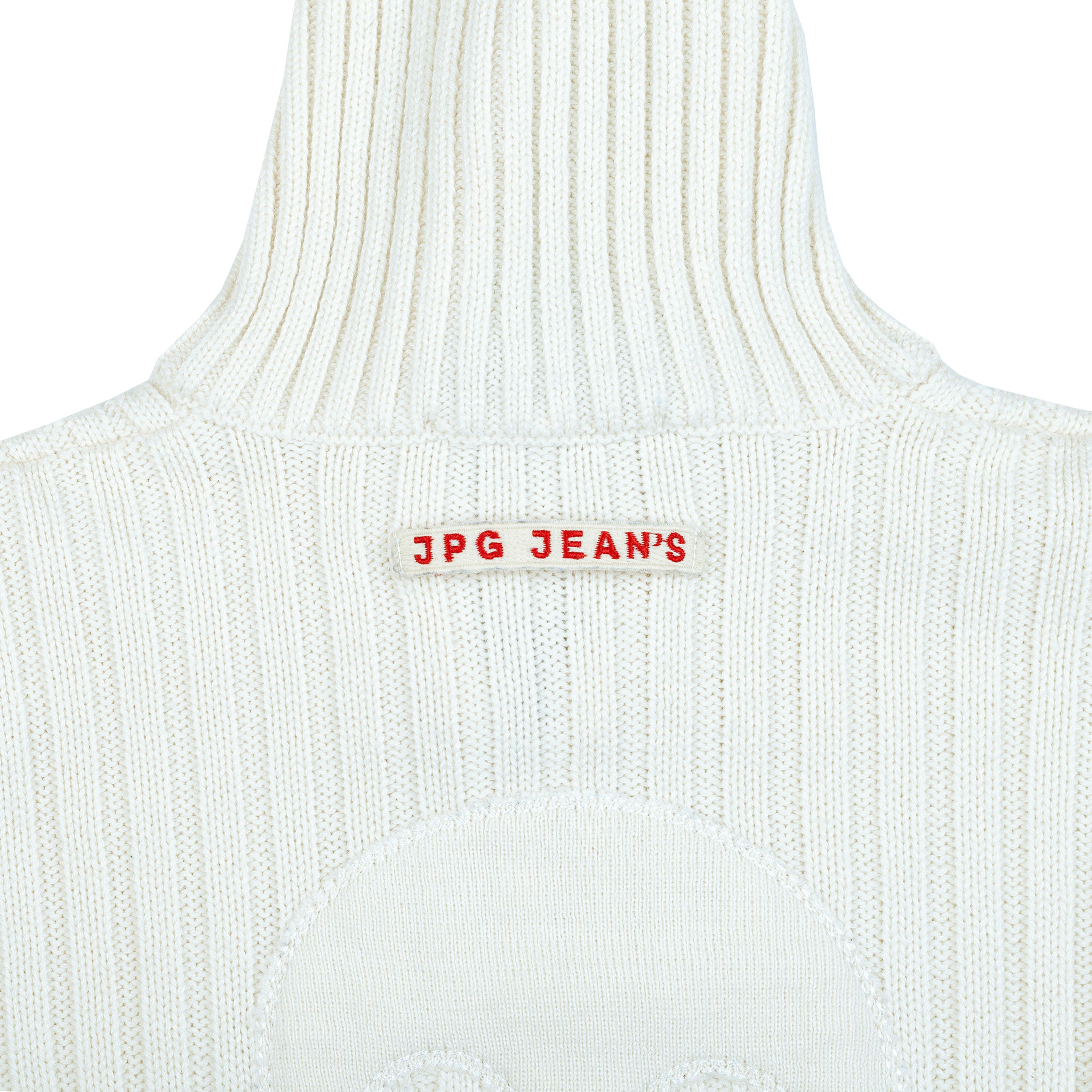 Jean Paul Gaultier Jean Paul Gaultier JPG Light Cream Zipper Knit Size M / US 6-8 / IT 42-44 - 5 Thumbnail
