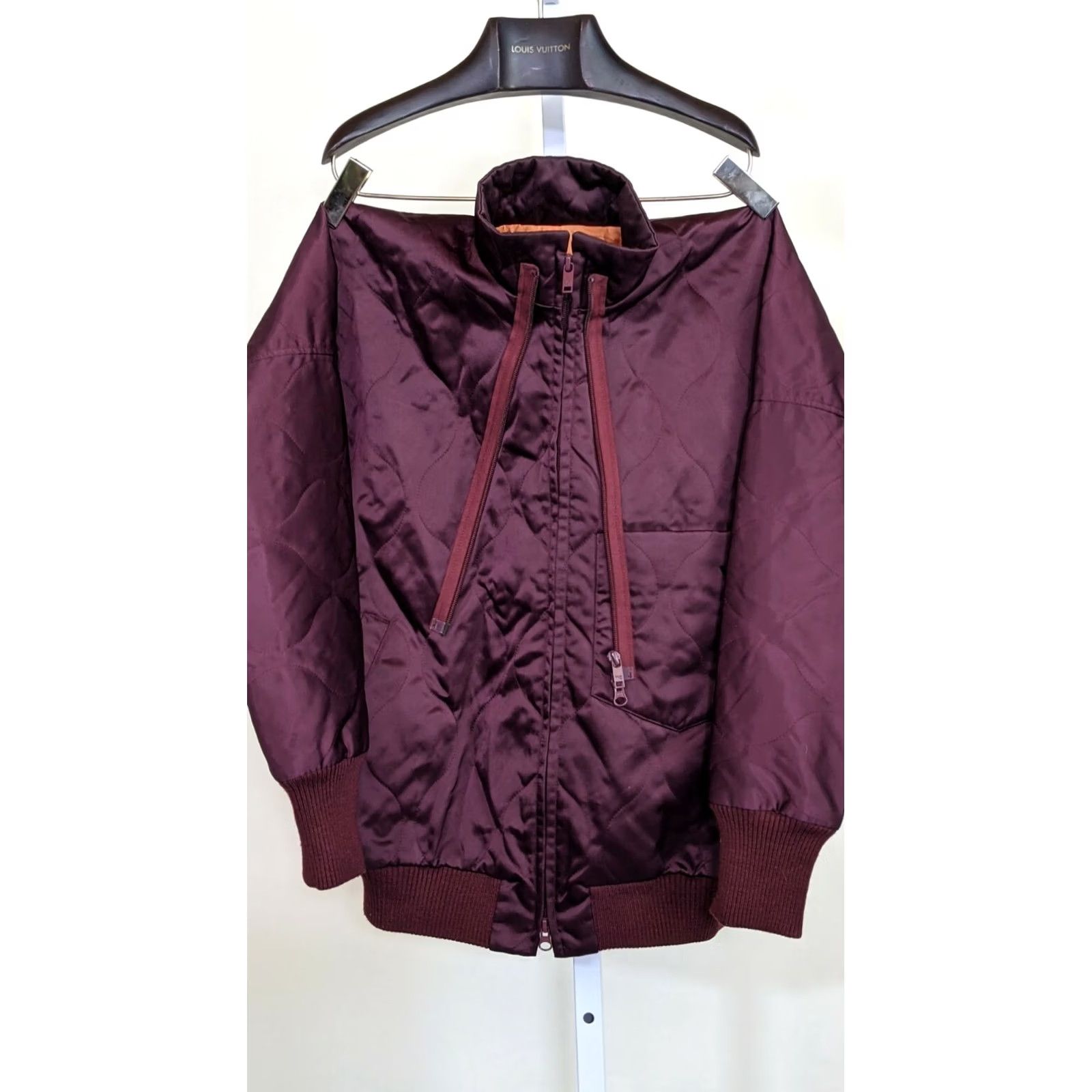 Y-3 Y-3 Yohji Yamamoto Adidas AW2012 Quilted Double Zip Bomber Jacket XS Runway Womens Jacket XS Maroon Bomber 90s Size XS / US 0-2 / IT 36-38 - 7 Thumbnail