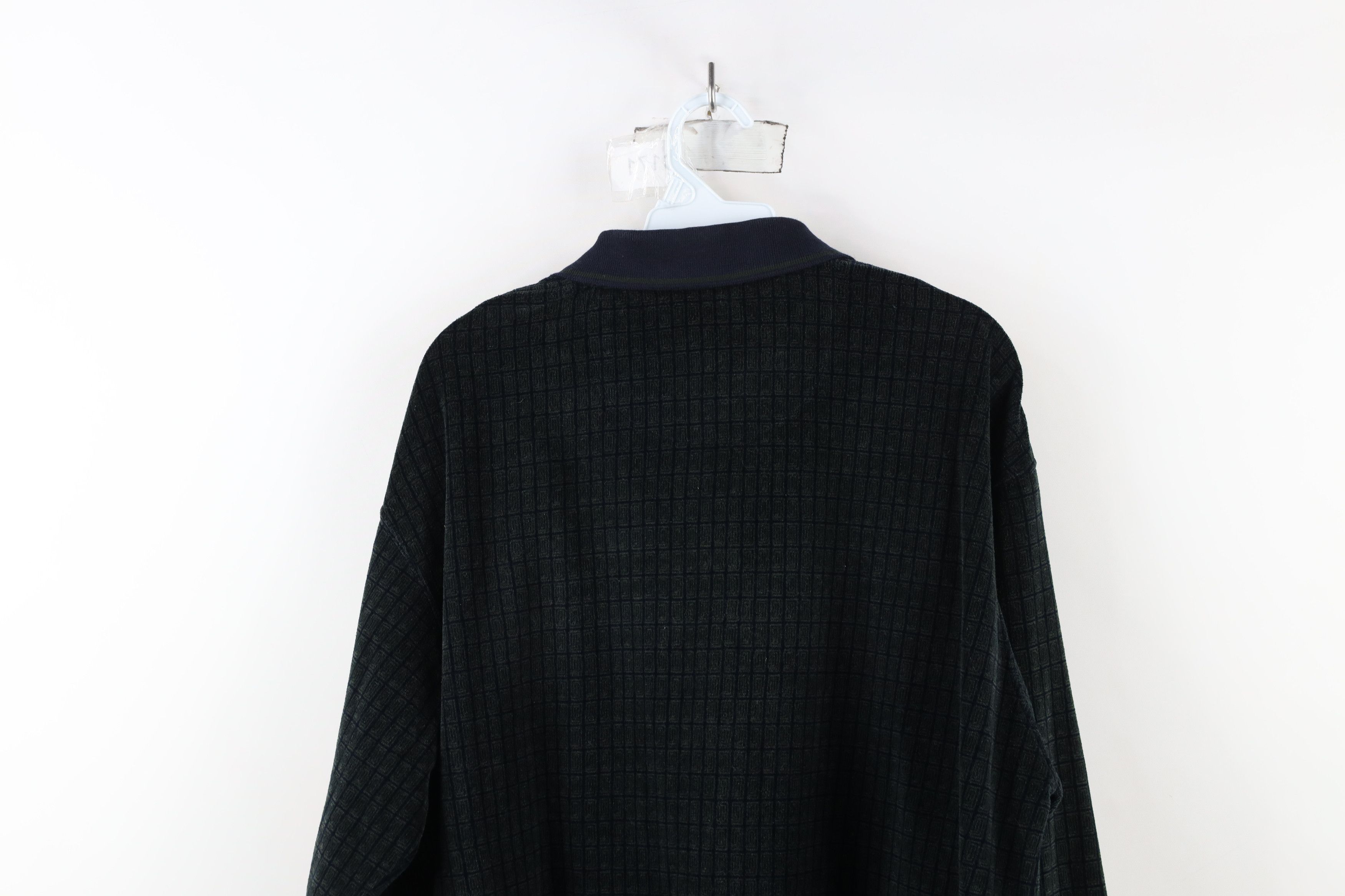 Vintage Vintage 90s Streetwear Geometric Long Sleeve Rugby Polo Size US L / EU 52-54 / 3 - 8 Thumbnail