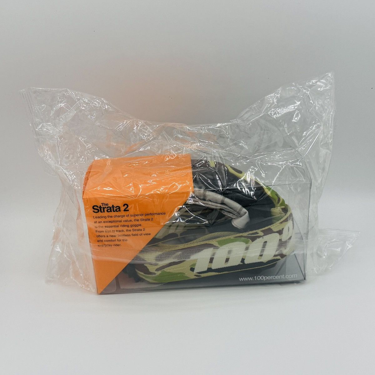 Other 100% Strata 2 Camo Motocross Goggles – Mirror Lens MX MTB Size ONE SIZE - 4 Thumbnail