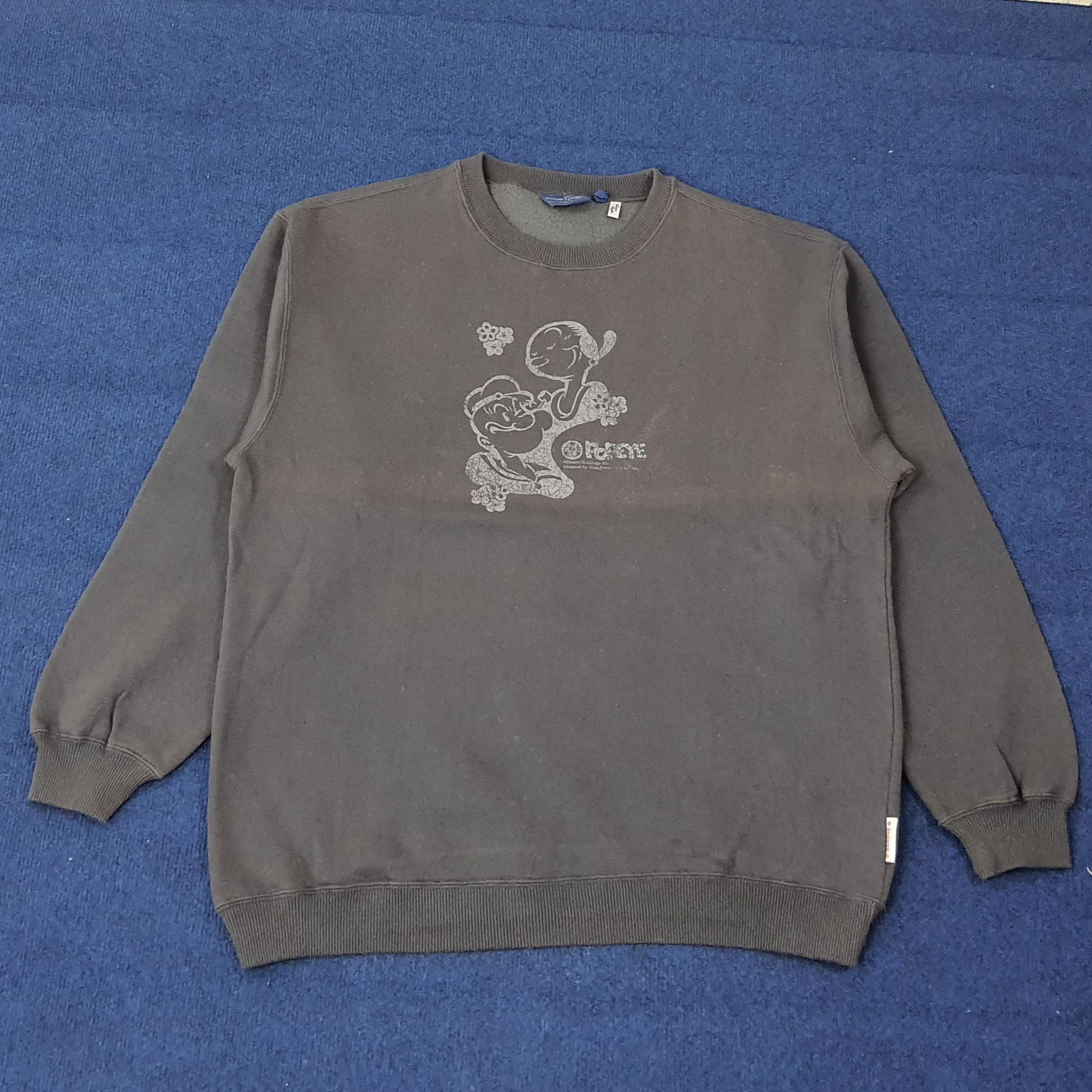 Vintage Vintage POPEYE 90s American Cartoon Sweatshirt C257N12 Size US L / EU 52-54 / 3 - 1 Thumbnail
