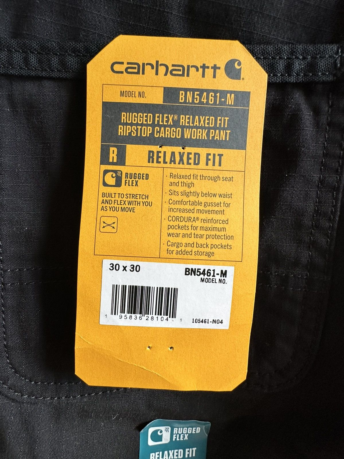 Carhartt Carhartt Black Cargo Work Pants Size US 30 / EU 46 - 3 Thumbnail