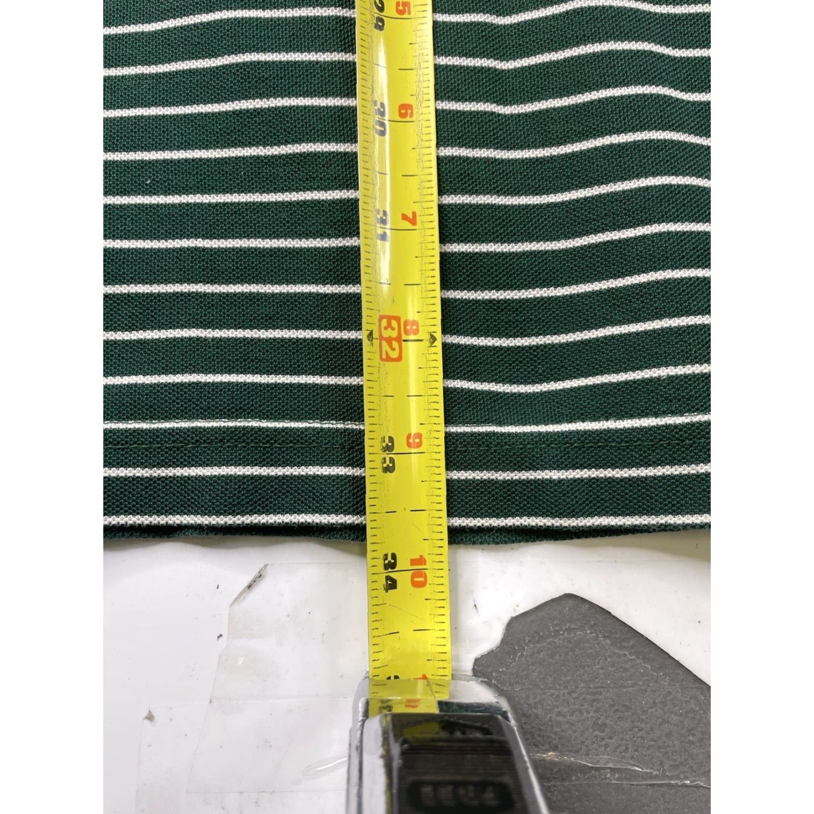 Vintage Masters Collection Polo Golf Striped Shirt Mens XL Green Regular Knit 100% Cotton Logo Short Sleeve Collared Spread Pattern Golf Size US XL / EU 56 / 4 - 5 Thumbnail