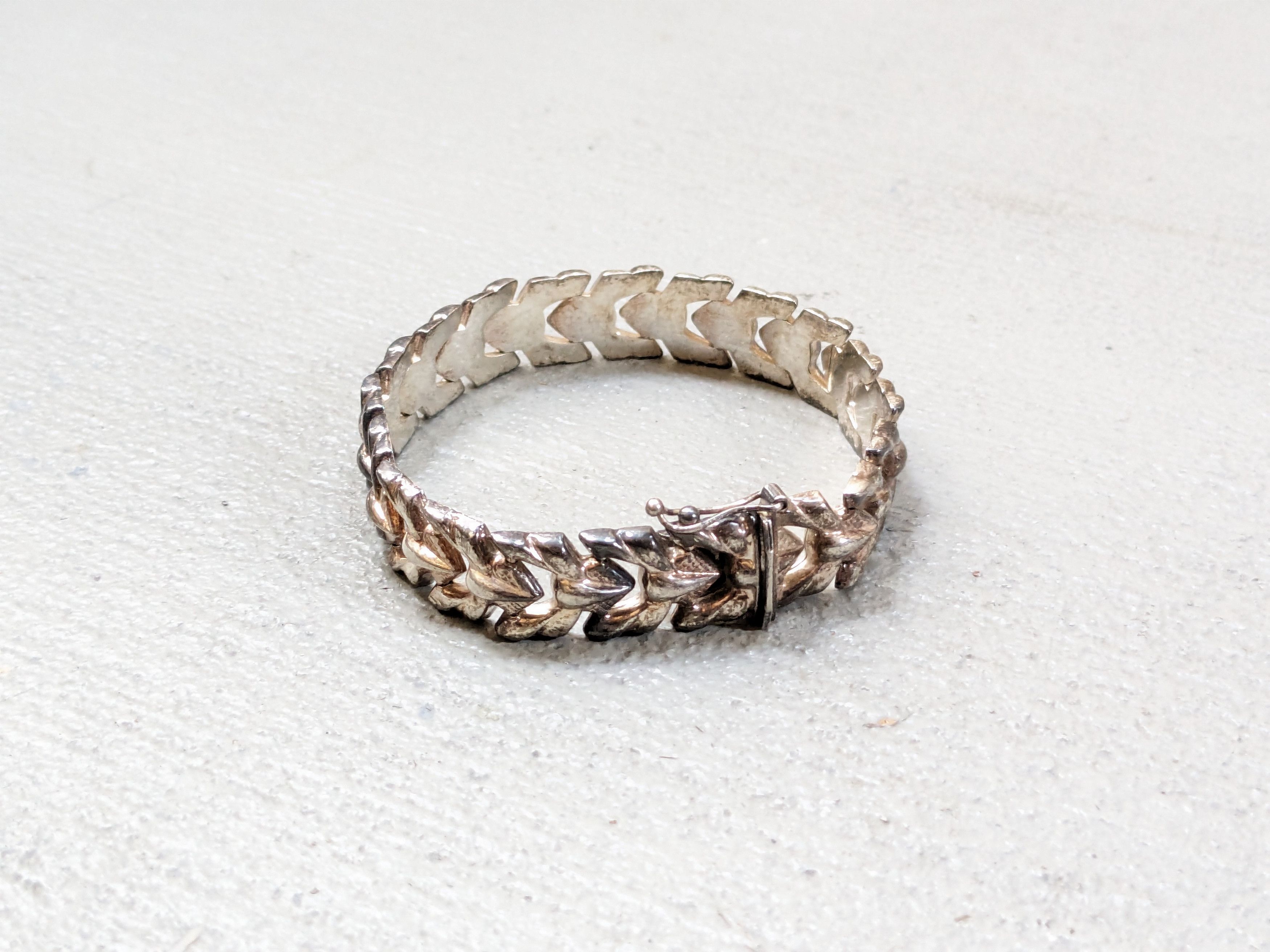 Jewelry Vintage Sterling Silver Bracelet Milor 7.25" Italy Modern Size ONE SIZE - 2 Thumbnail