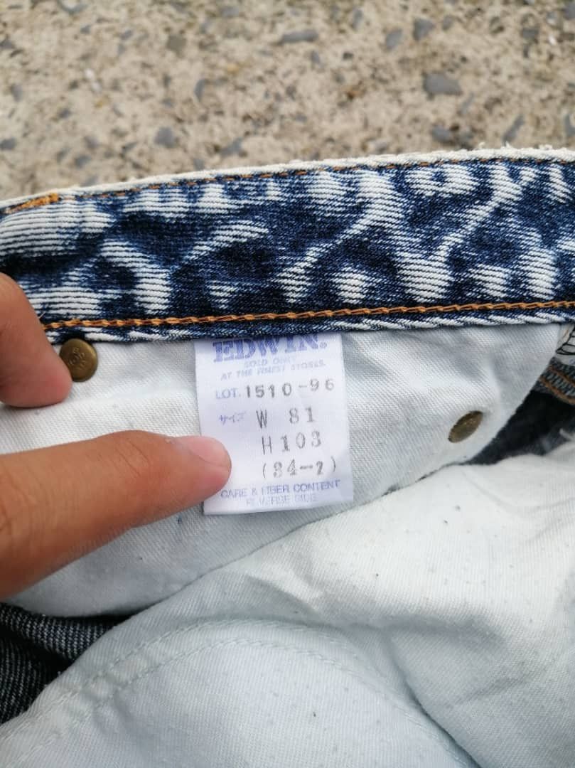 Edwin × Vintage Vintage Edwin 1510-96 Acid Washed Denim Jeans Size US 30 / EU 46 - 6 Thumbnail