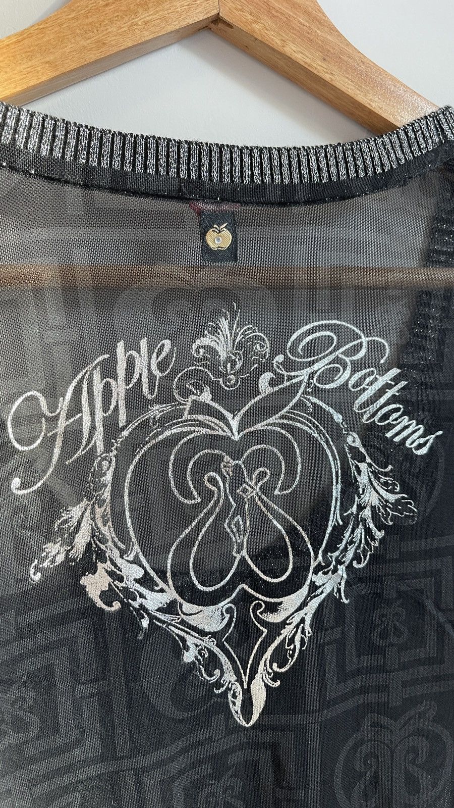 Vintage y2k Apple Bottoms mesh and silver sparkle top Size XS / US 0-2 / IT 36-38 - 4 Thumbnail