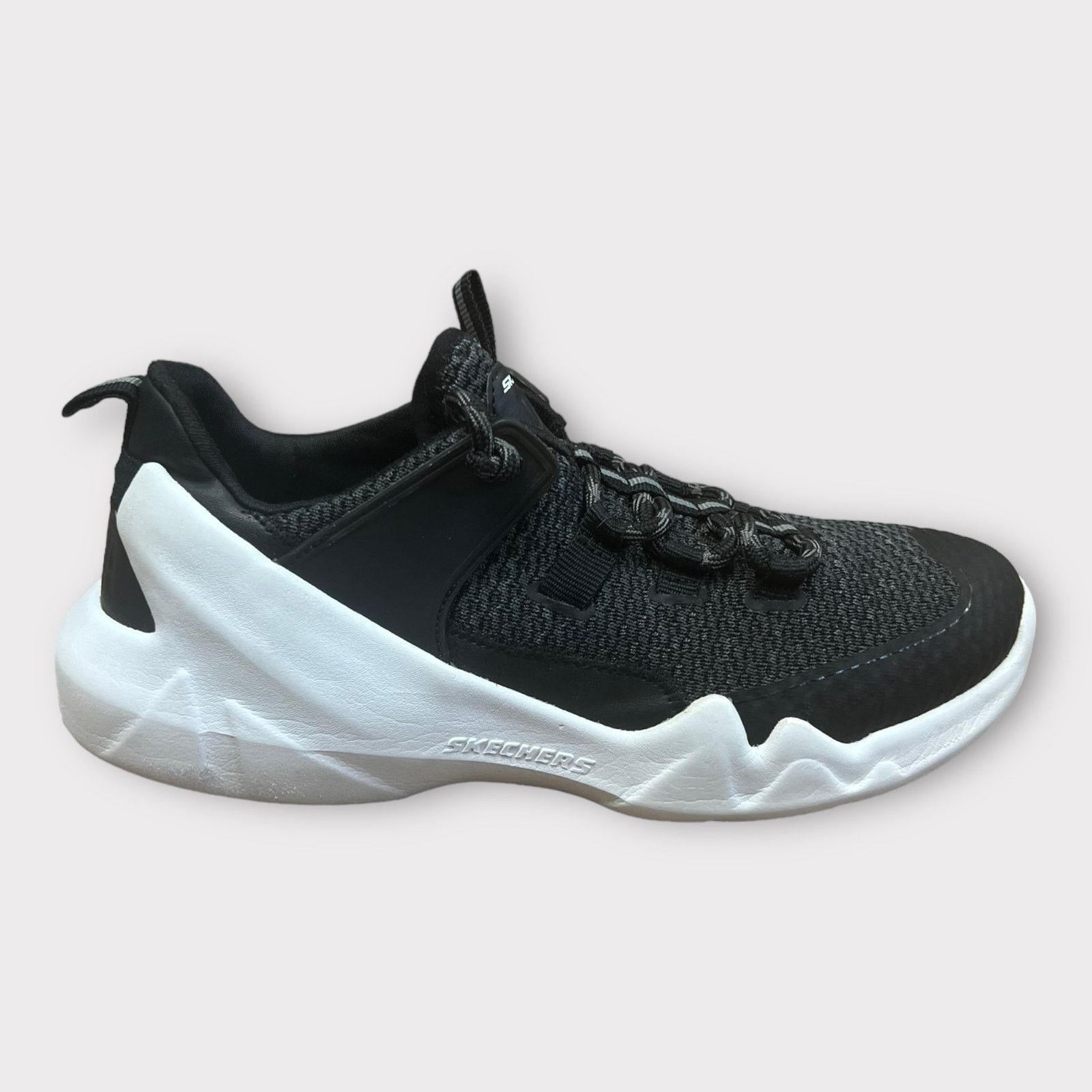 Other Skechers | DLT-A Mens Black White Sport Sneakers Size US 5.5 / IT 35.5 - 5 Thumbnail