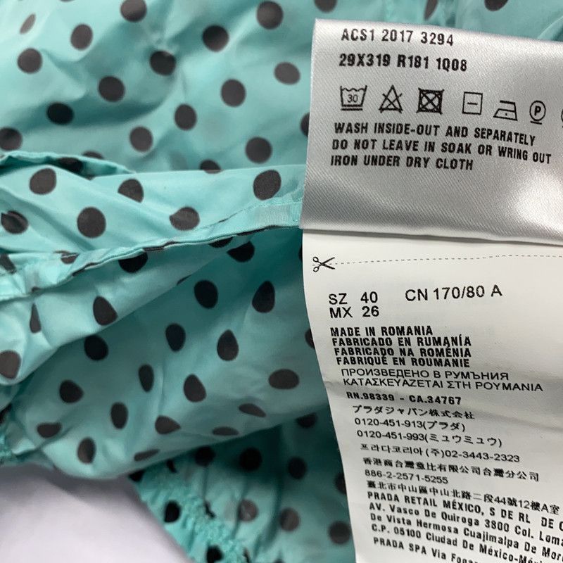 Prada Prada Polka Dot Print Versatile Light Blue Jacket-2506 Size US S / EU 44-46 / 1 - 8 Thumbnail