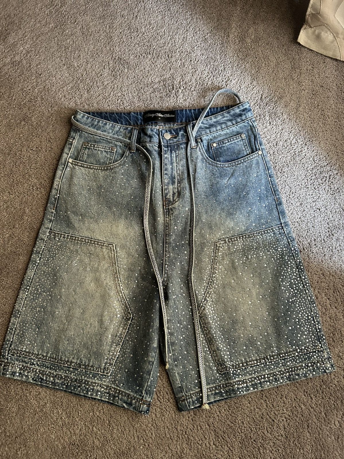 Other 77 Studios Blue Denim “Popstar” Jorts Size US 32 / EU 48 - 2 Thumbnail