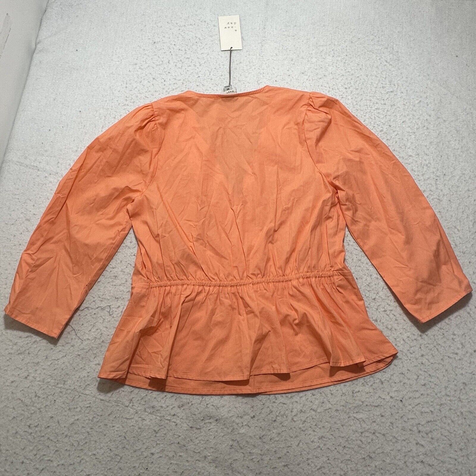 Other A New Day XS Tie Front Wrap Blouse 3/4 Sleeve VNeck Top Size XS / US 0-2 / IT 36-38 - 13 Thumbnail