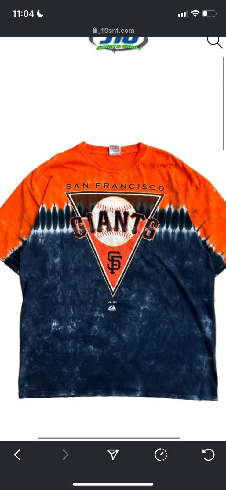 Vintage Vintage San Francisco Giants Tie Dye Tee Size US XXL / EU 58 / 5 - 1 Thumbnail