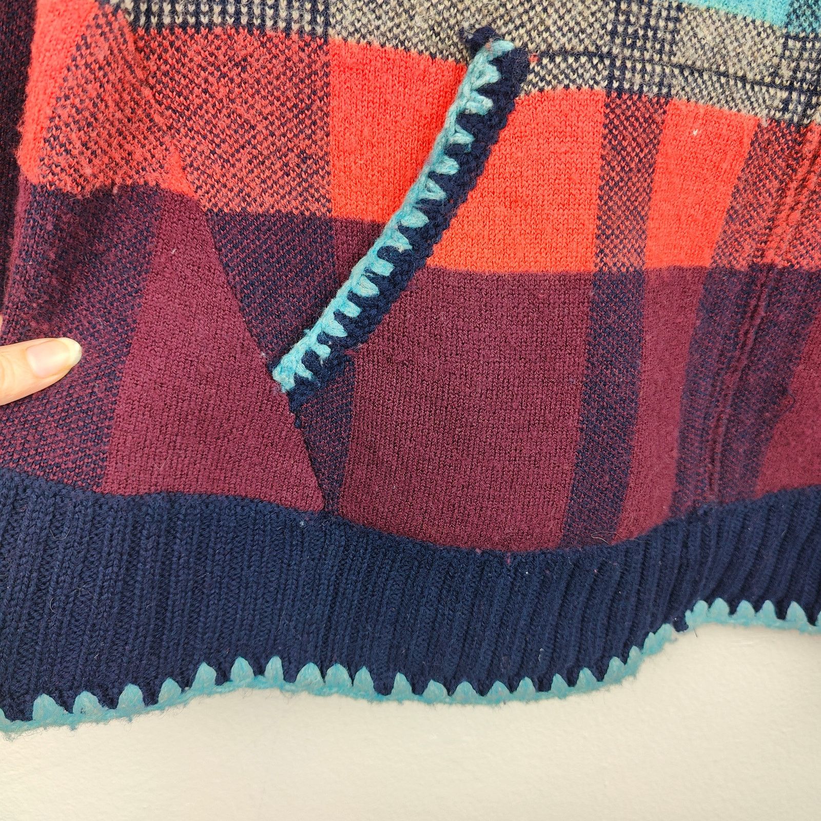 Anthropologie Anthropologie Monogram Plaid Check Sweater Womens Medium Size M / US 6-8 / IT 42-44 - 4 Thumbnail