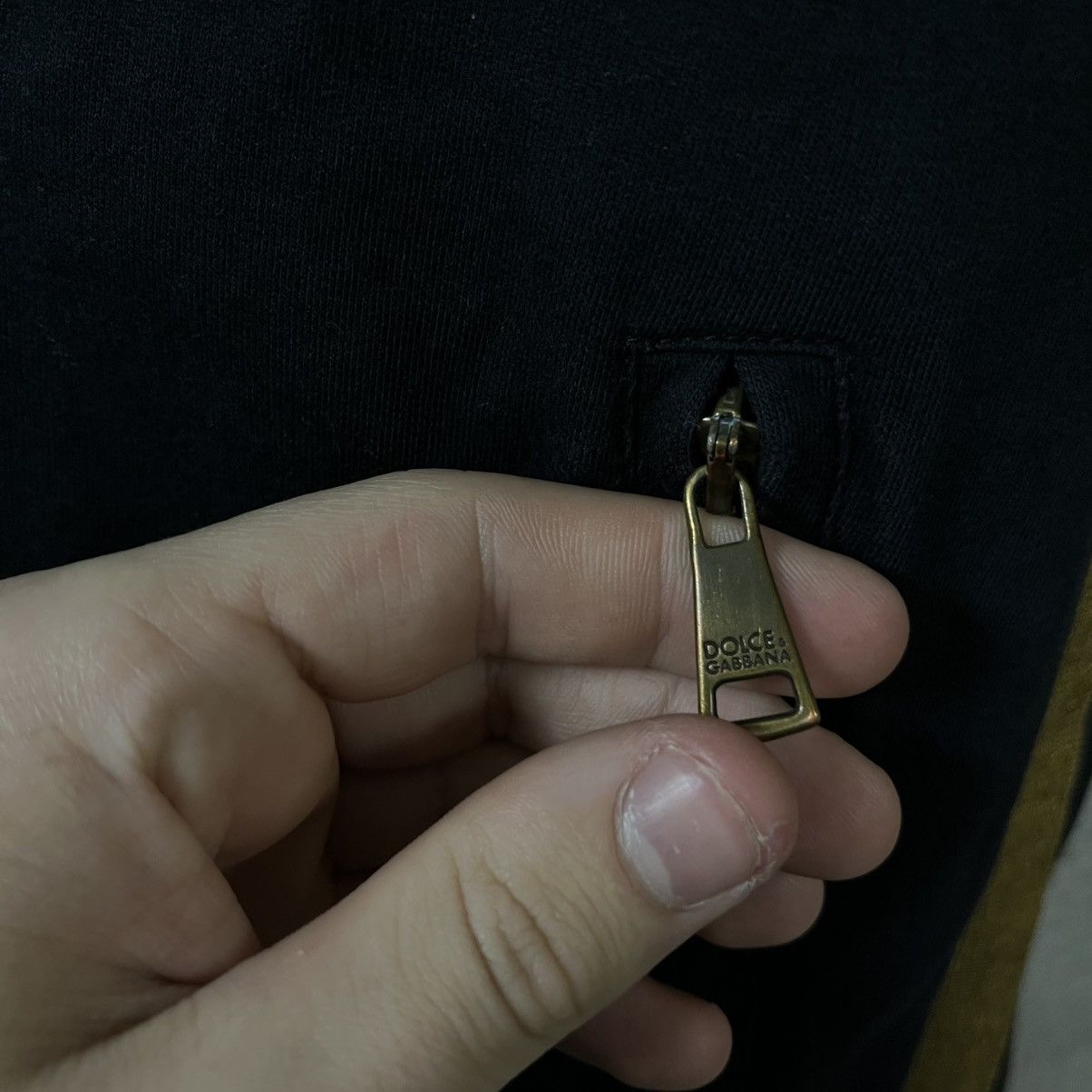 Dolce & Gabbana Dolce & Gabbana Zip Up Gold Logo Size US L / EU 52-54 / 3 - 7 Thumbnail