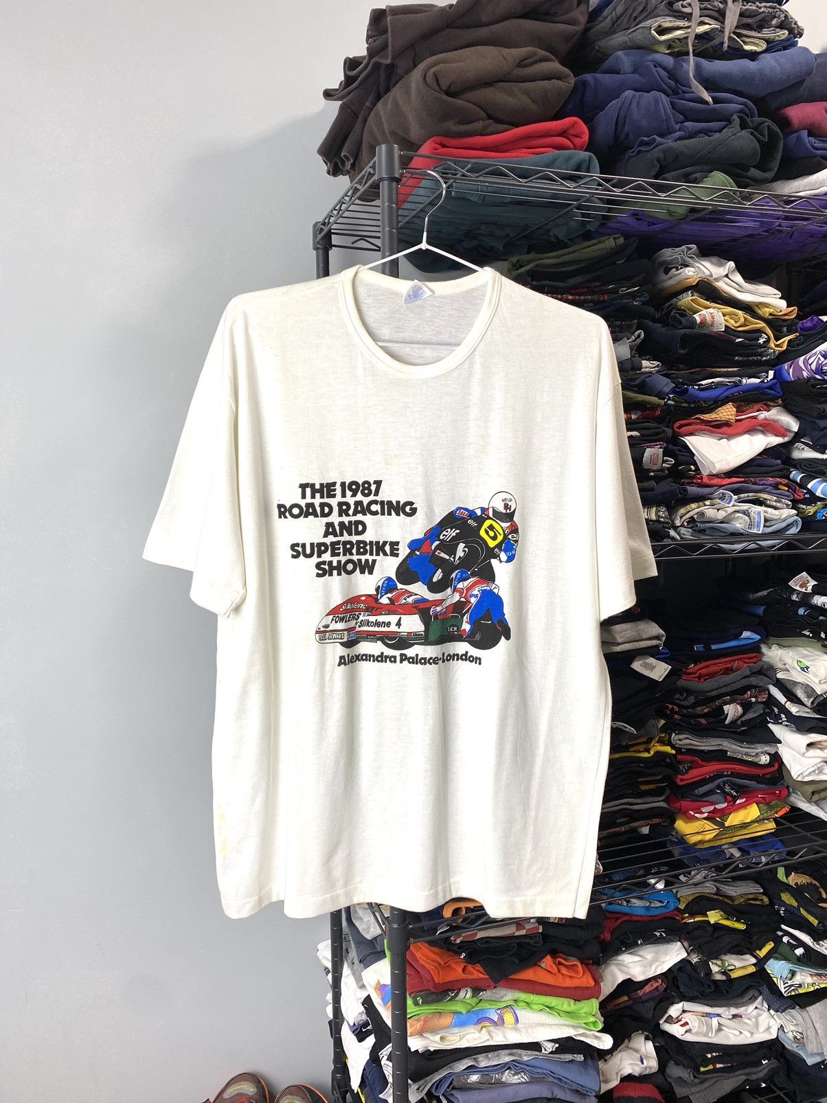 Honda Rare! Vintage Honda 1987 Road Racing T Shirt World Racing Size US M / EU 48-50 / 2 - 1 Thumbnail