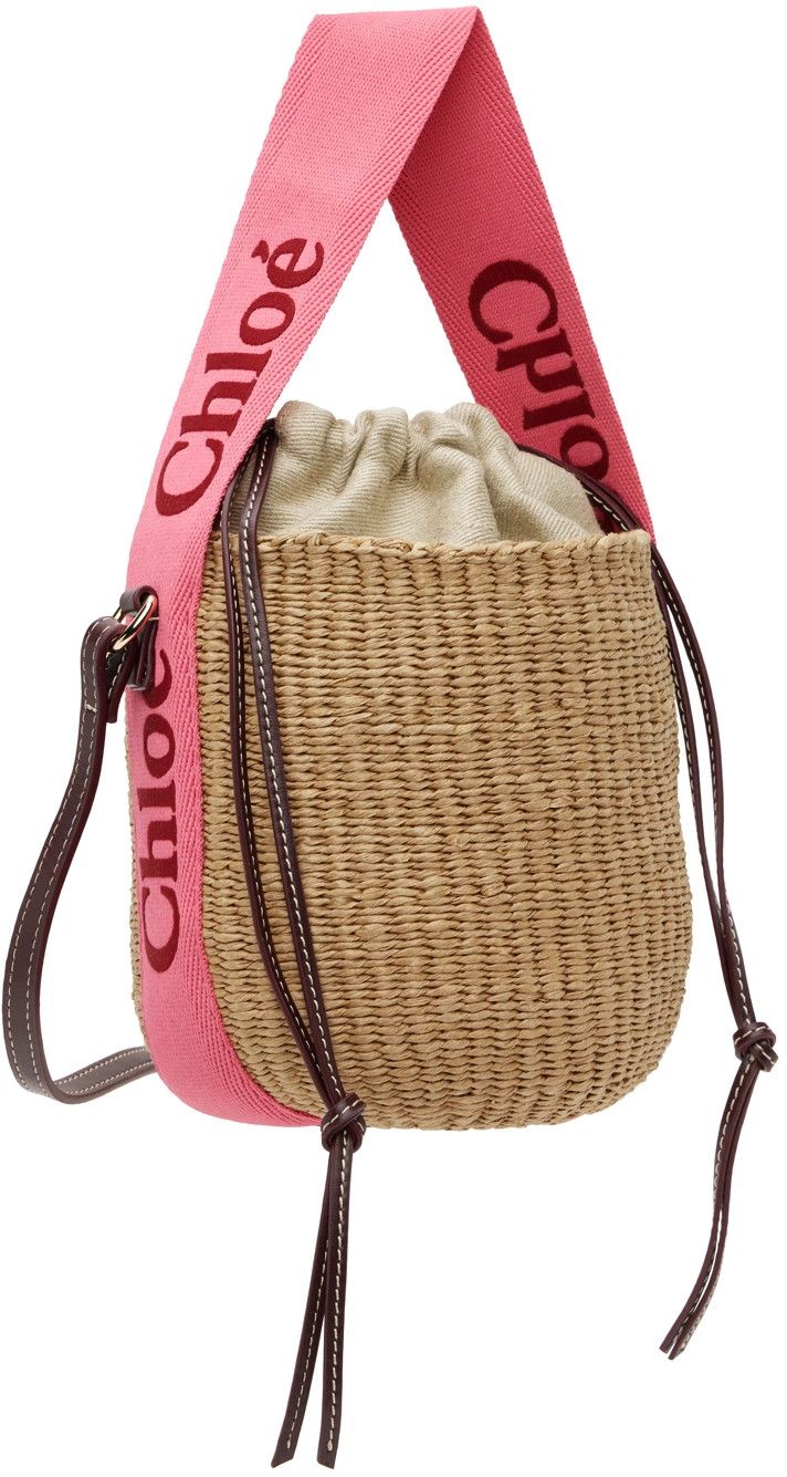 Chloe o1loc1c1024 Size: OS / Small Basket in Pink Red Size ONE SIZE - 2 Thumbnail