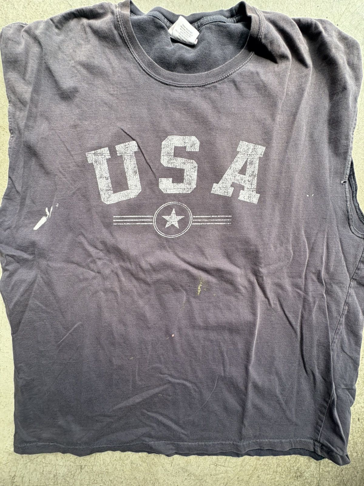 Vintage Vintage USA Tank Top Shirt Size US XXL / EU 58 / 5 - 2 Thumbnail