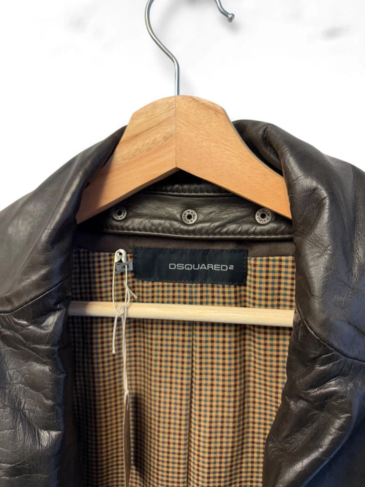 Dsquared2 Dsquared2 Leather Blazer Bomber Jacket 46 Small Size S / US 4 / IT 40 - 7 Thumbnail