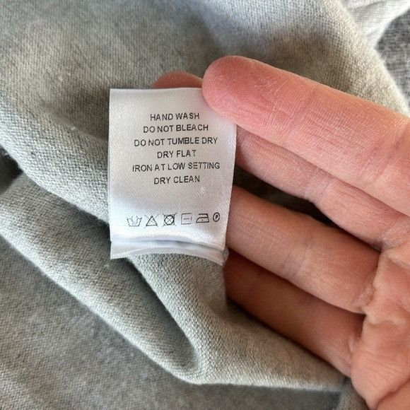 Anthropologie One Grey Day Jackie Poplin Sleeve Sweater Grey/White L Size L / US 10 / IT 46 - 7 Thumbnail
