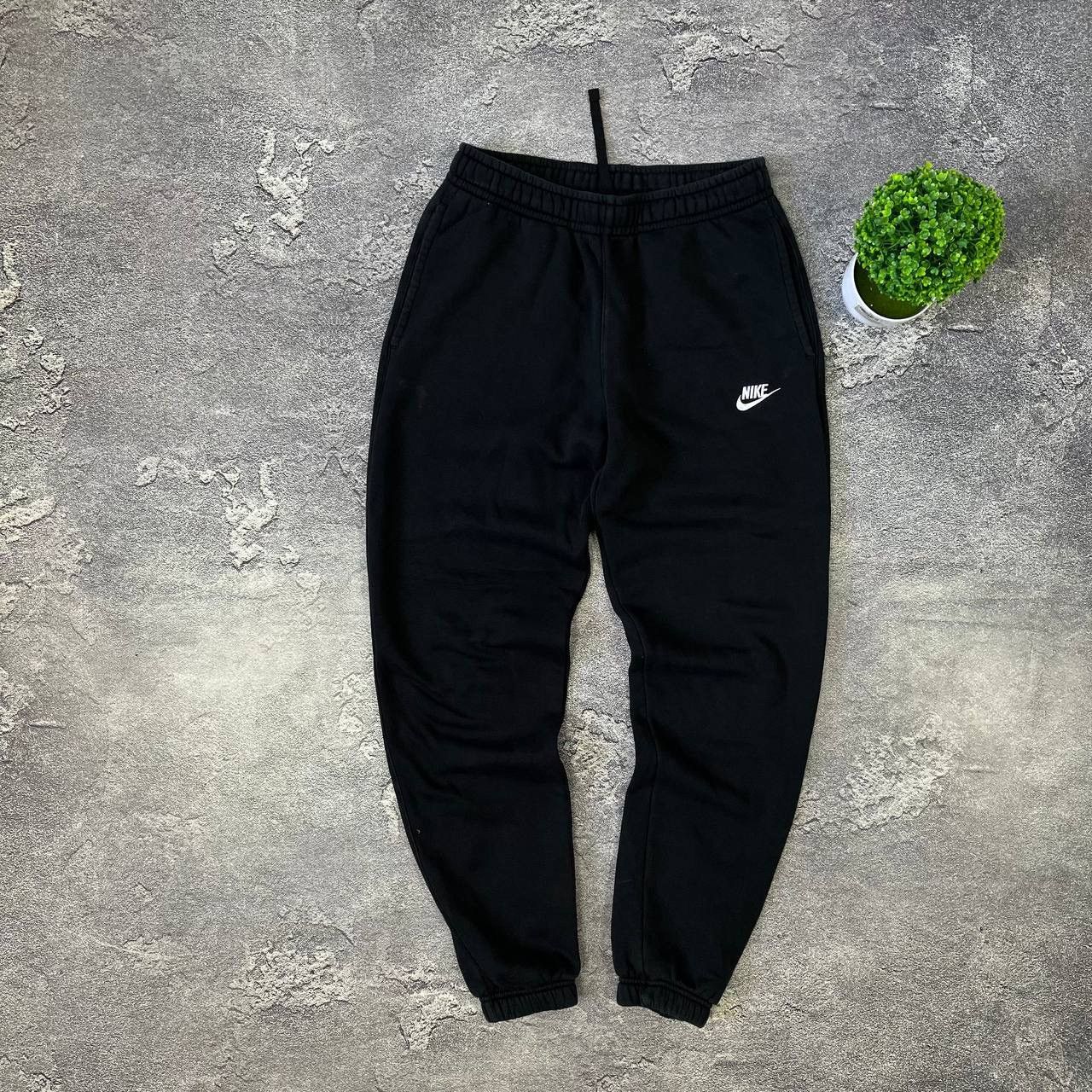 Nike Vintage Nike Black Drill Baggy Sweatpants Jogger Pants Size US 33 - 1 Thumbnail