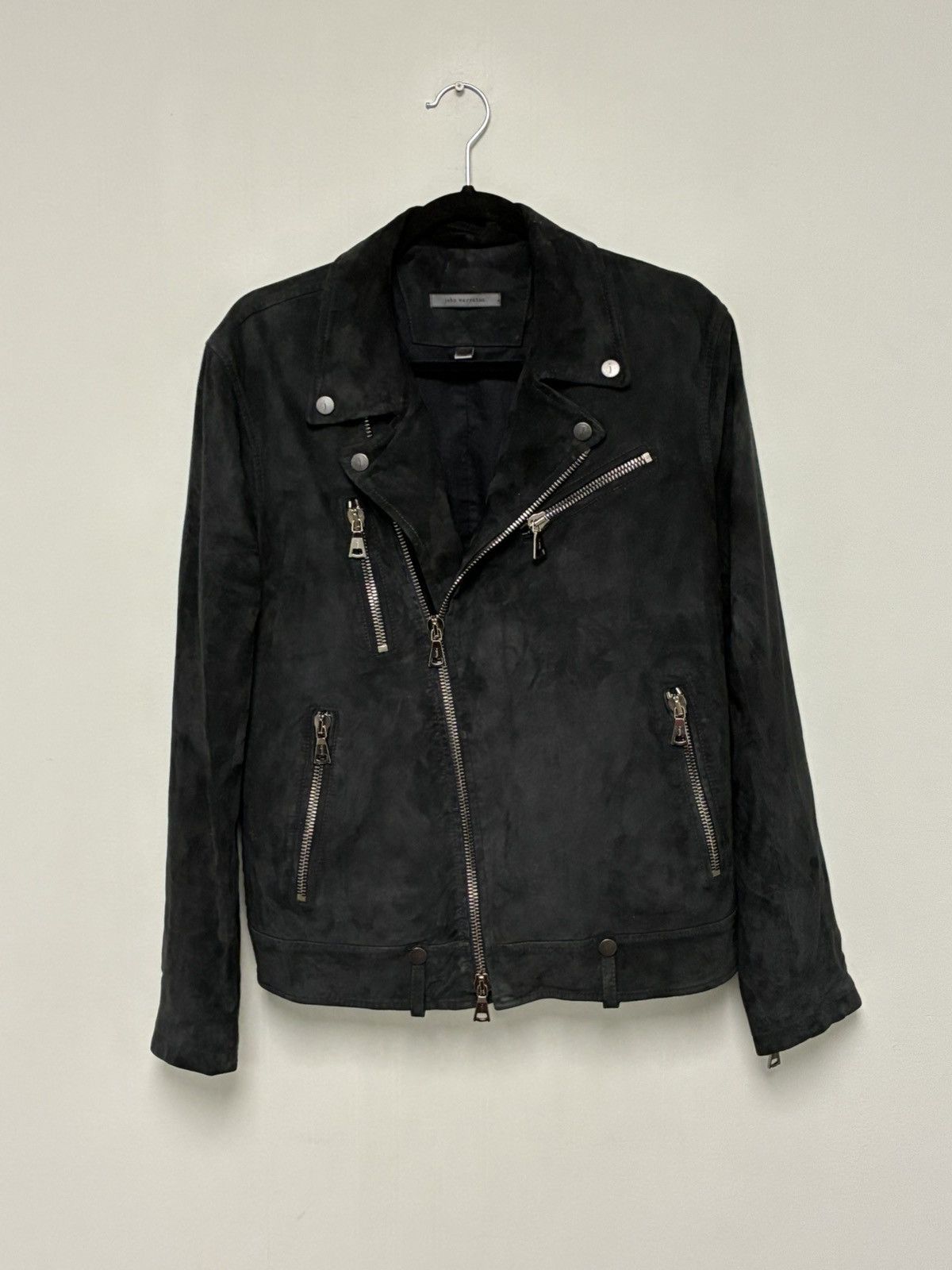 John Varvatos Suede Chelsea Biker Jacket Size EU 46 USA 36 Size US S / EU 44-46 / 1 - 4 Thumbnail