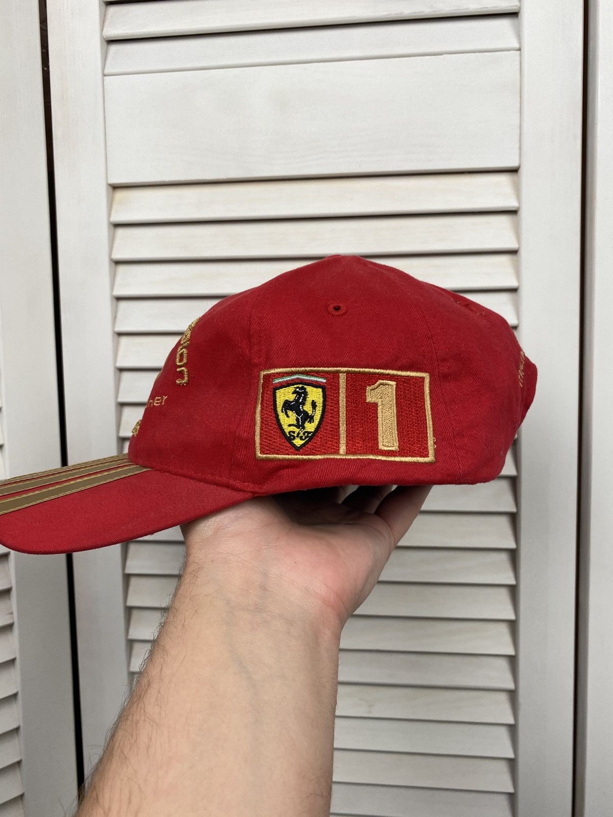 Ferrari F1 WORLD CHAMPION 7 TIMES HAT MICHAEL SCHUMACHER FERARRI CAP Size ONE SIZE - 3 Thumbnail