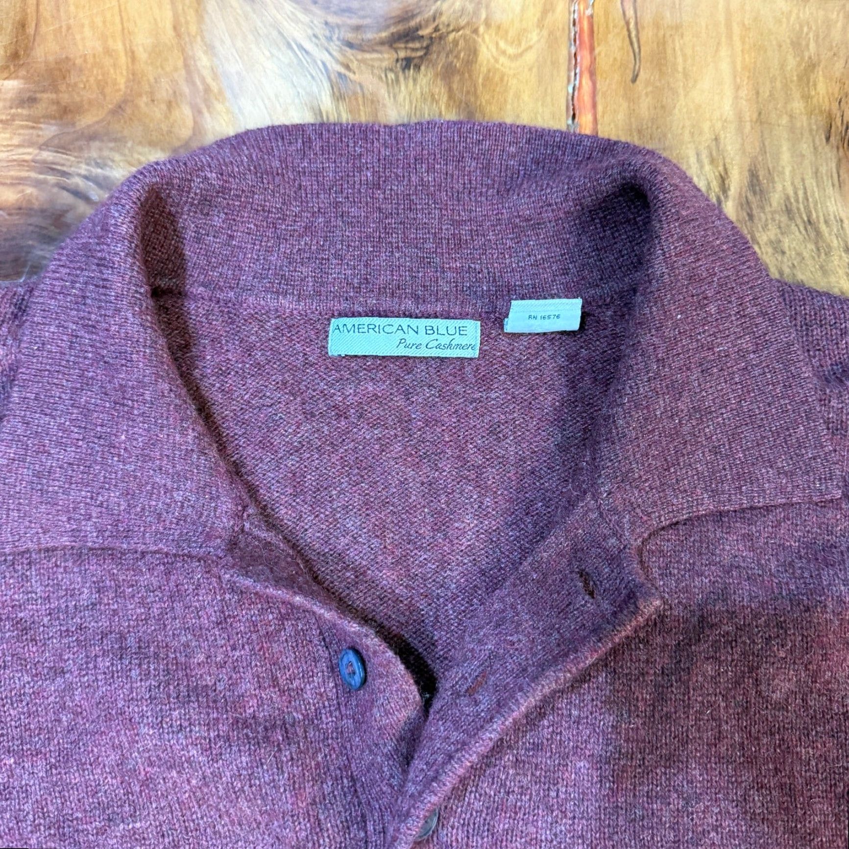 Vintage VINTAGE American Blue Sweater XL Pullover Collared Knit Cashmere Pure Polo XX20 Men Size US XL / EU 56 / 4 - 3 Thumbnail