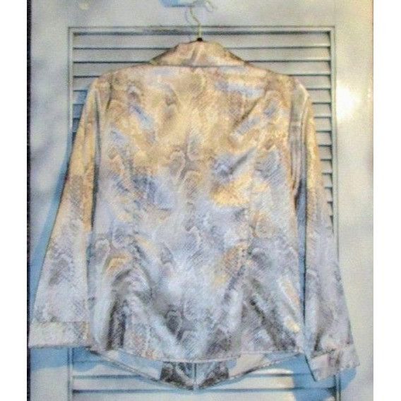 Other Weekends by Chico’s Sz 0 Snakeskin Pattern Jacket Size XS / US 0-2 / IT 36-38 - 9 Thumbnail