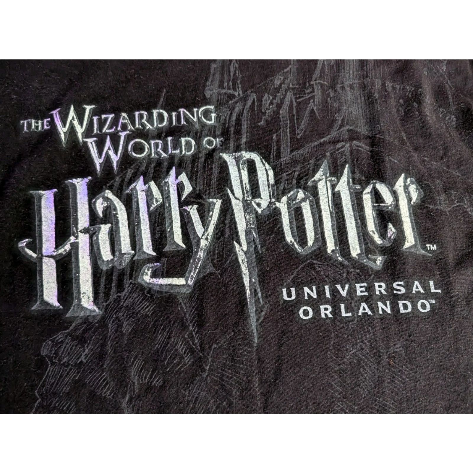 Vintage VINTAGE Universal Studios Harry Potter T-Shirt XL Black Crew Neck Short Sleeve Unisex Adults Graphic Print 2000s The Wizarding World of Harry Potter Size US XL / EU 56 / 4 - 3 Thumbnail