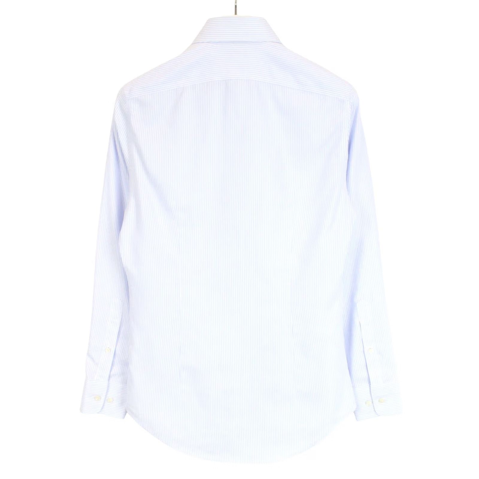 Suitsupply Suitsupply Formal Shirt Men Cutaway Pinstriped Extra Slim Fit 38 / 15 White Dress Shirt Size 38R - 2 Thumbnail