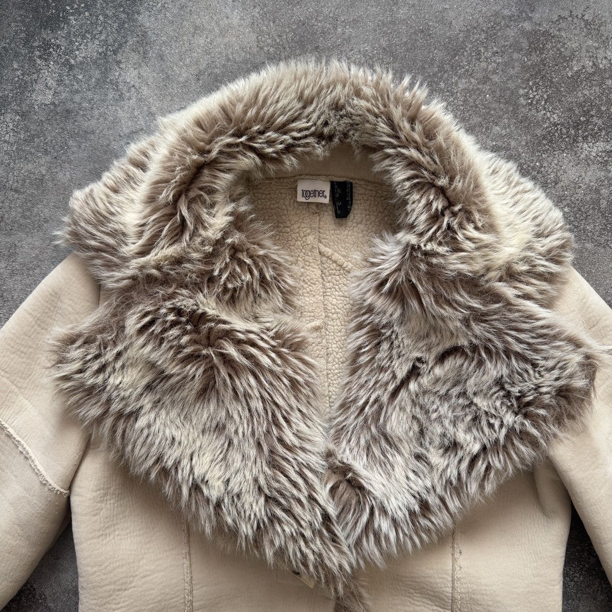 Hysteric Glamour Y2K Boho Shearling Style Faux Fur Coat Jacket Size M / US 6-8 / IT 42-44 - 4 Thumbnail