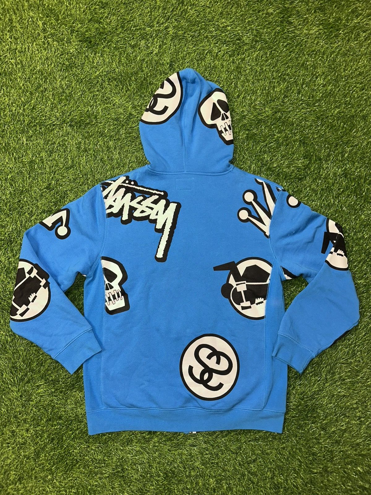 Stussy Stussy Streetwear All Over Print Hoodie Size Medium Size US M / EU 48-50 / 2 - 2 Thumbnail