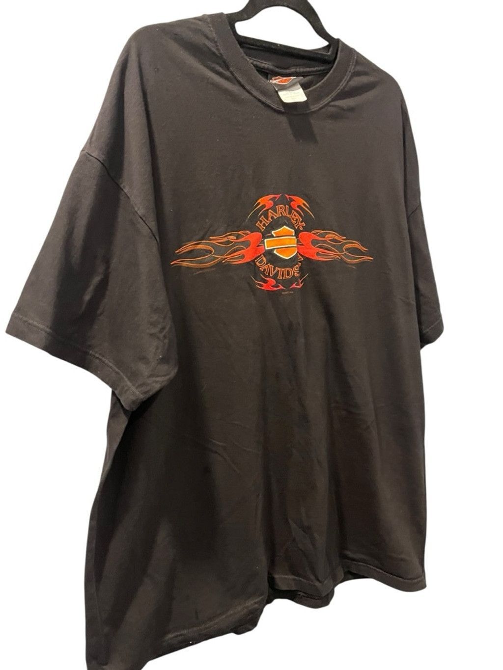 Harley Davidson Vintage 2002 Harley Davidson Orange Flame T-Shirt Size 2XL Size US XXL / EU 58 / 5 - 6 Thumbnail