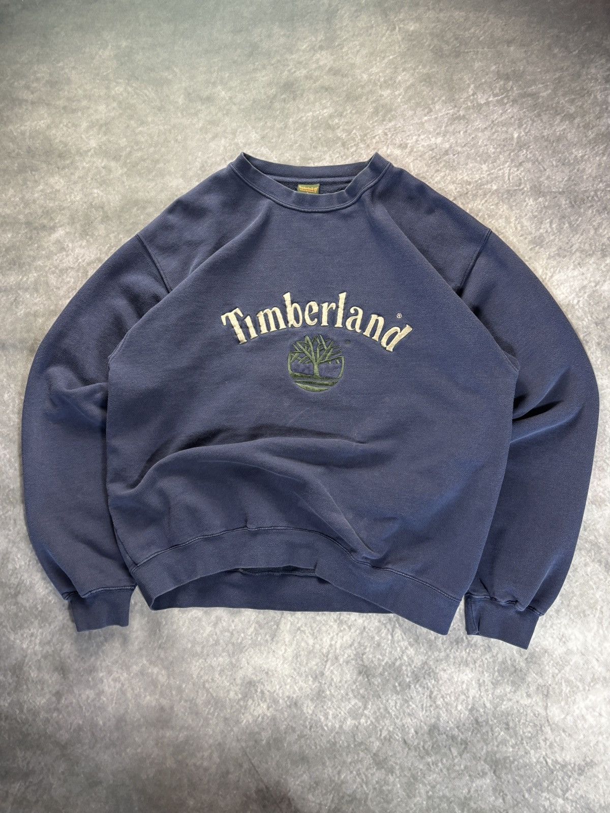 Timberland Vintage Timberland Sweatshirt 90s Crewneck Pullover Sweater Size US L / EU 52-54 / 3 - 1 Thumbnail