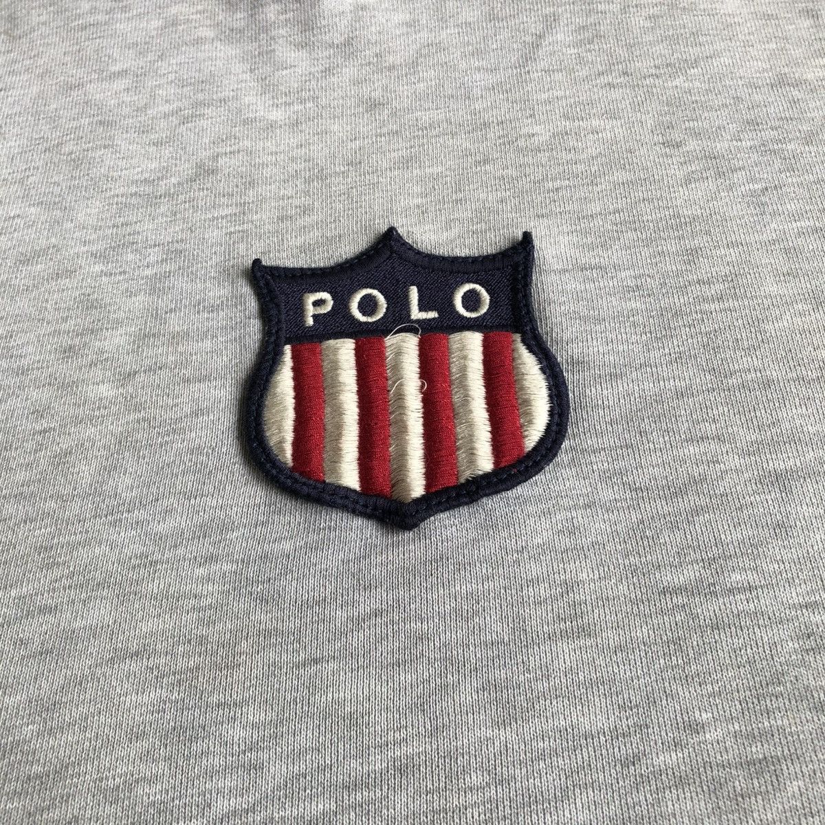 Polo Ralph Lauren Vintage Polo Sport Ralph Lauren Kswiss Logo Hoodie Grey Size US XL / EU 56 / 4 - 4 Thumbnail