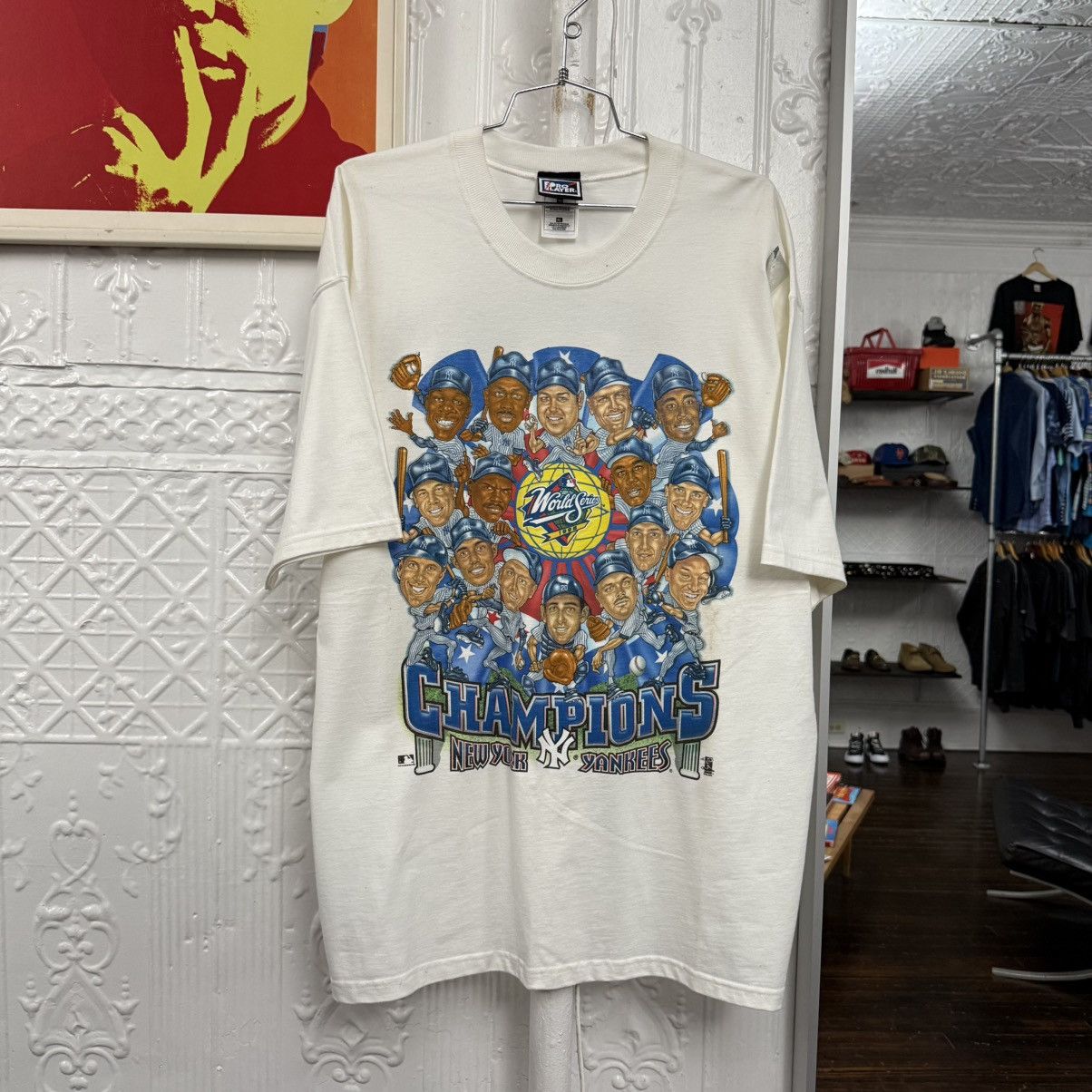 Pro Player vintage 1998 new york yankees champions tshirt Size US XL / EU 56 / 4 - 2 Thumbnail