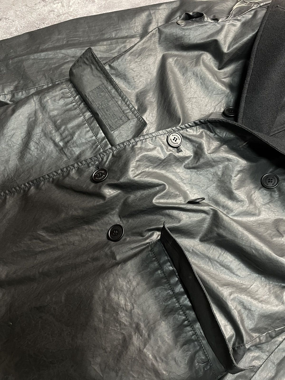 Belstaff BELSTAFF COAT Gold Label 3 Pocket Wool Like WAXED Jacket Size US L / EU 52-54 / 3 - 17 Thumbnail