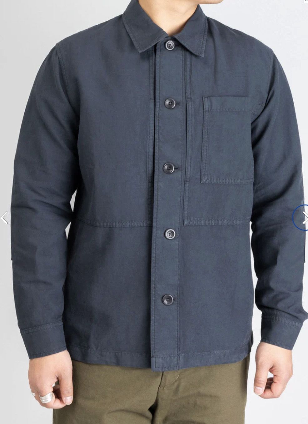 Norse Projects Norse Projects Work Jacket "Kyle" Cotton Linen in Slate Grey Size US M / EU 48-50 / 2 - 5 Thumbnail