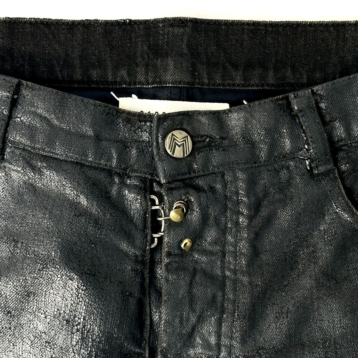 Maison Margiela **RARE** Maison Martin Margiela AW09 Cracked Paint Denim Size US 30 / EU 46 - 9 Thumbnail