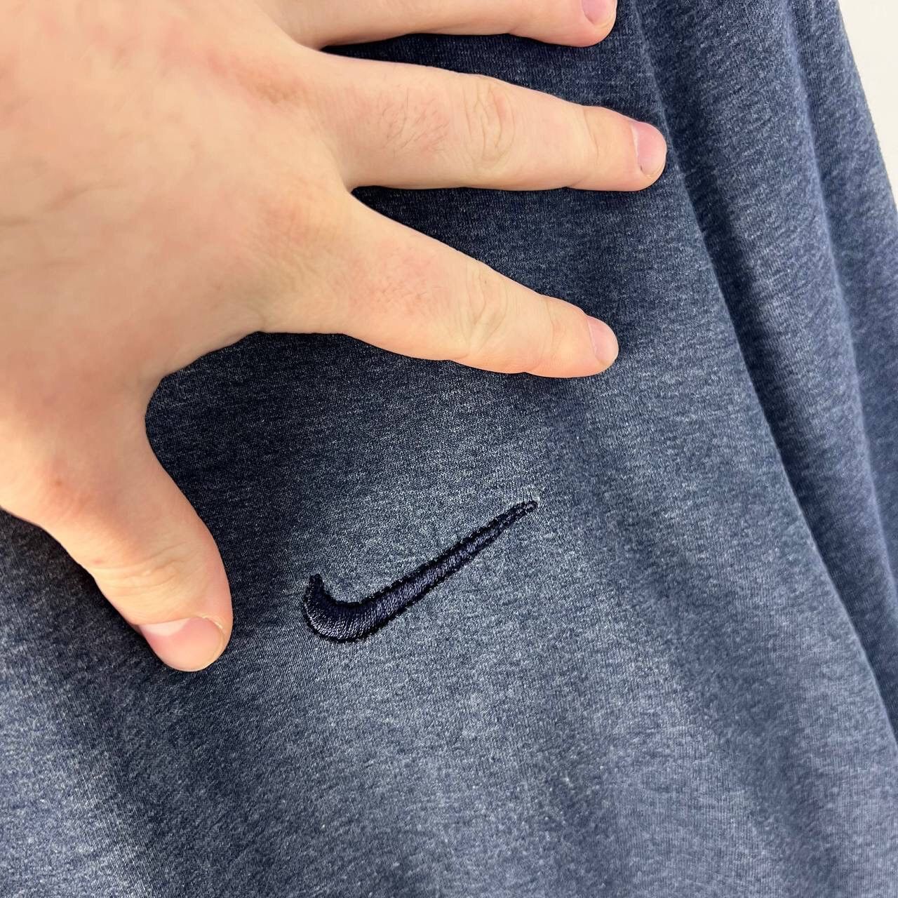 Vintage Vintage Nike Mini Swoosh Y2k Boxy Fit Sweatshirt Turtleneck Size US XL / EU 56 / 4 - 3 Thumbnail