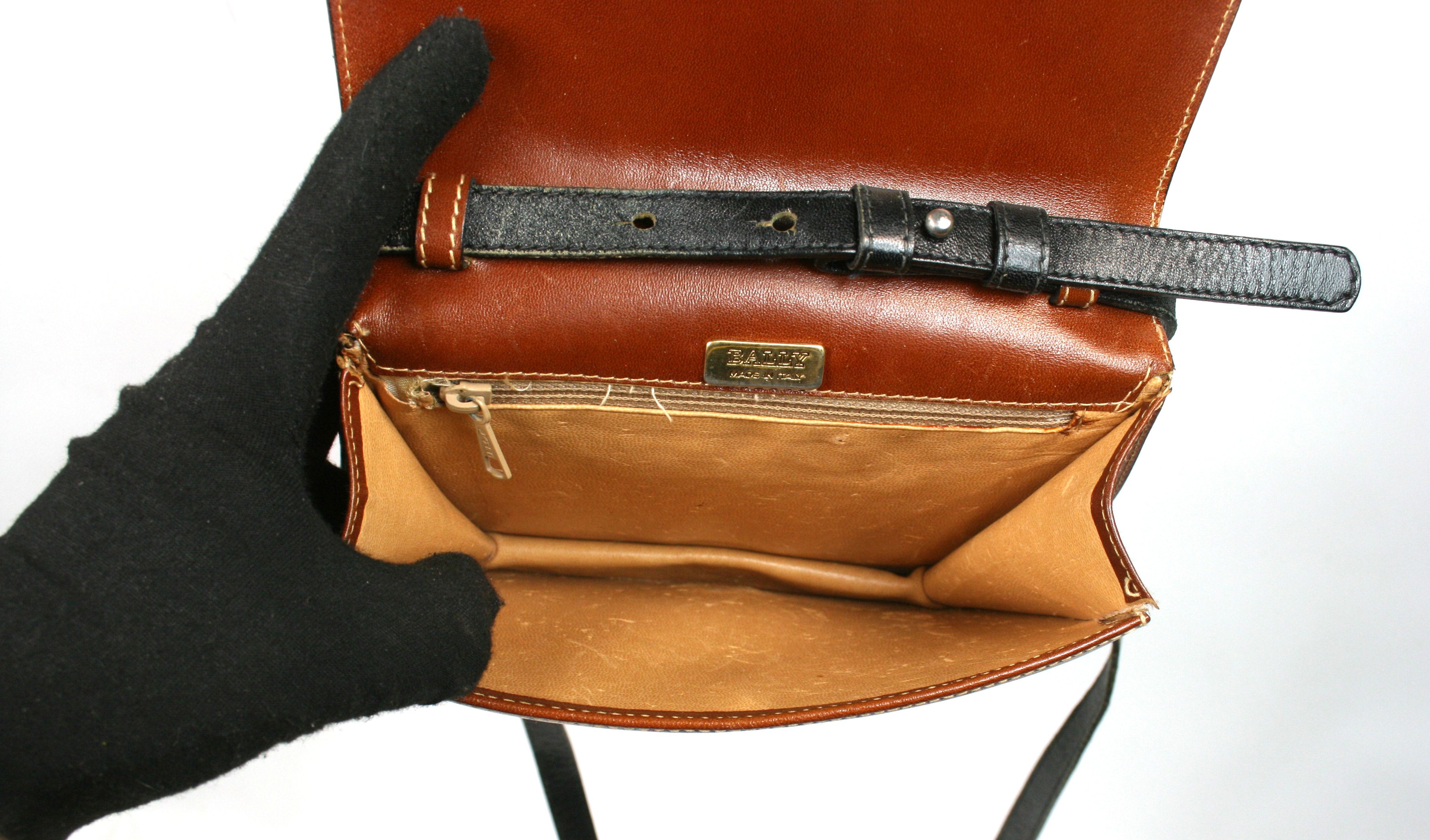 Bally 90S Logo Leather Crossbody Mini Bag Vintage Size ONE SIZE - 9 Thumbnail