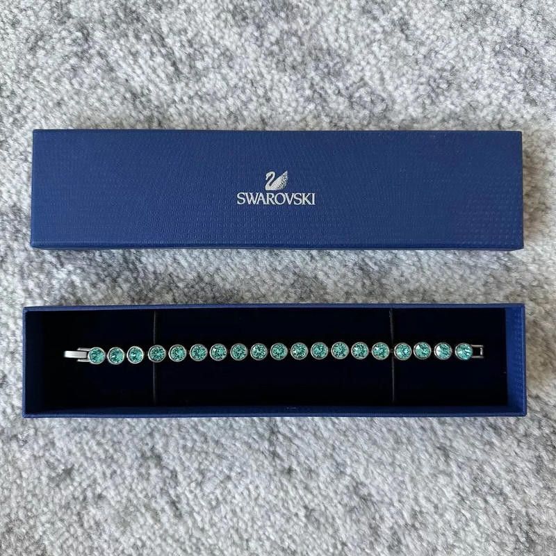 Swarovski Swarovski Aqua Blue/Green Tennis Bracelet Size ONE SIZE - 2 Thumbnail