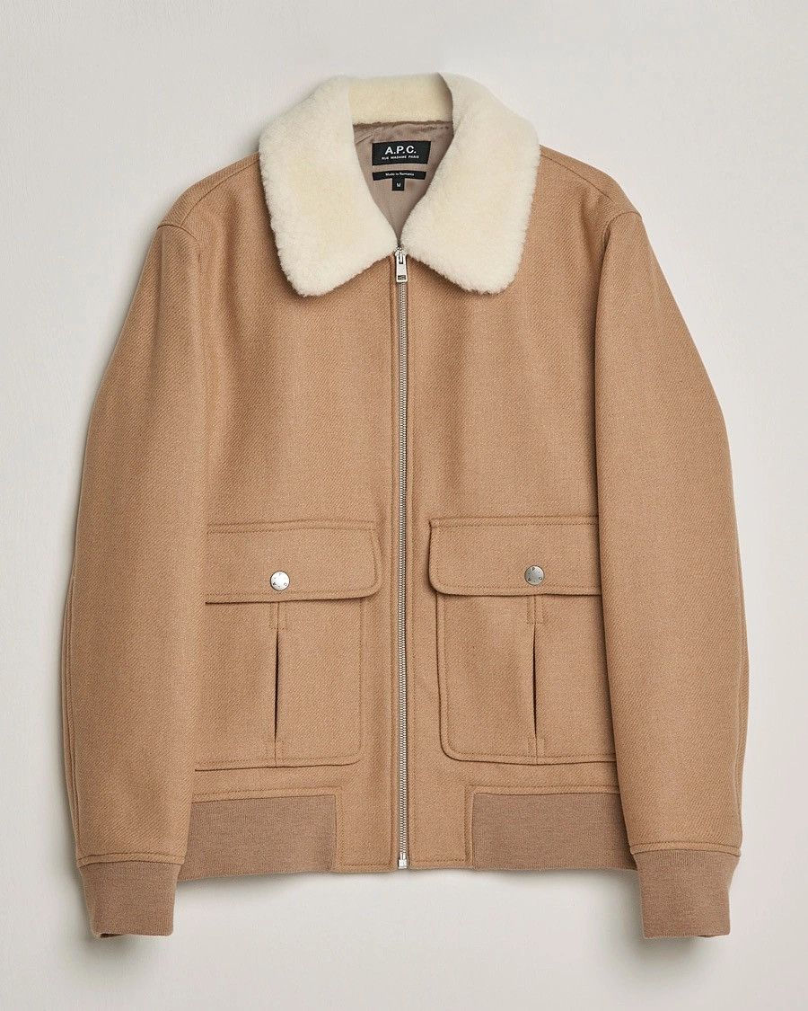 A.P.C. APC Ben Shearling Jacket Size US S / EU 44-46 / 1 - 1 Thumbnail