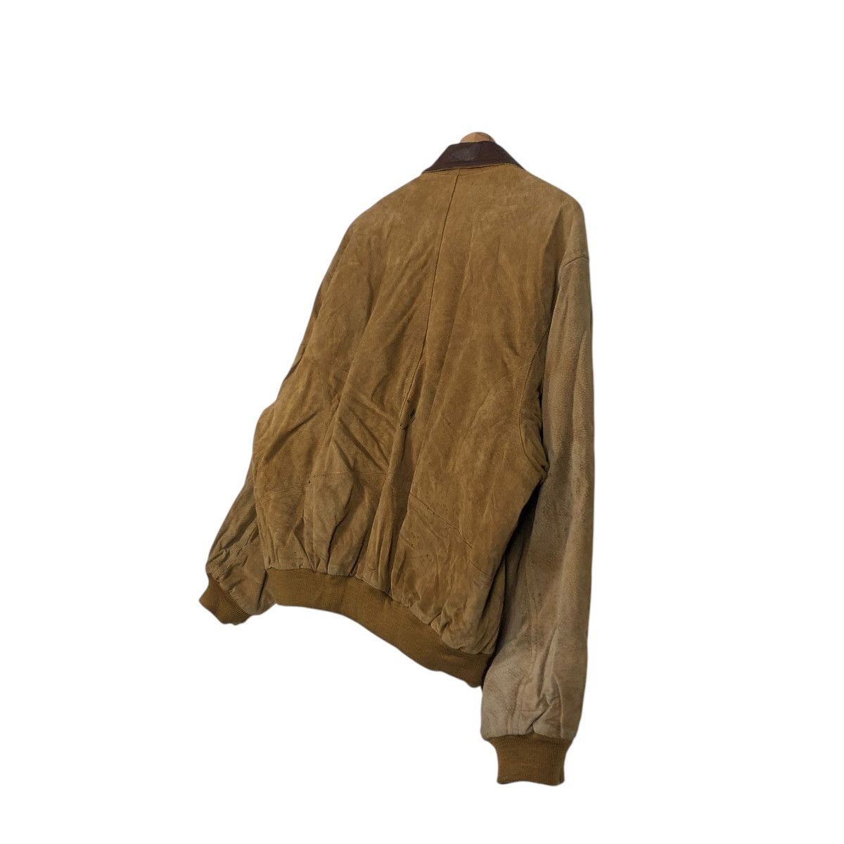 Japanese Brand 🔥VINTAGE BOMBER LEATHER JACKET GELEONE BASIC ISSEY MIYAKE Size US L / EU 52-54 / 3 - 12 Thumbnail