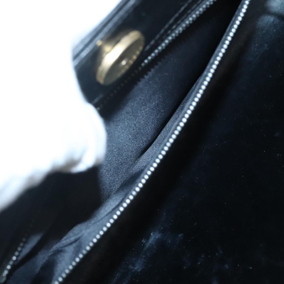 Gucci GUCCI Chain Shoulder Bag Suede Black Gold Size ONE SIZE - 18 Thumbnail