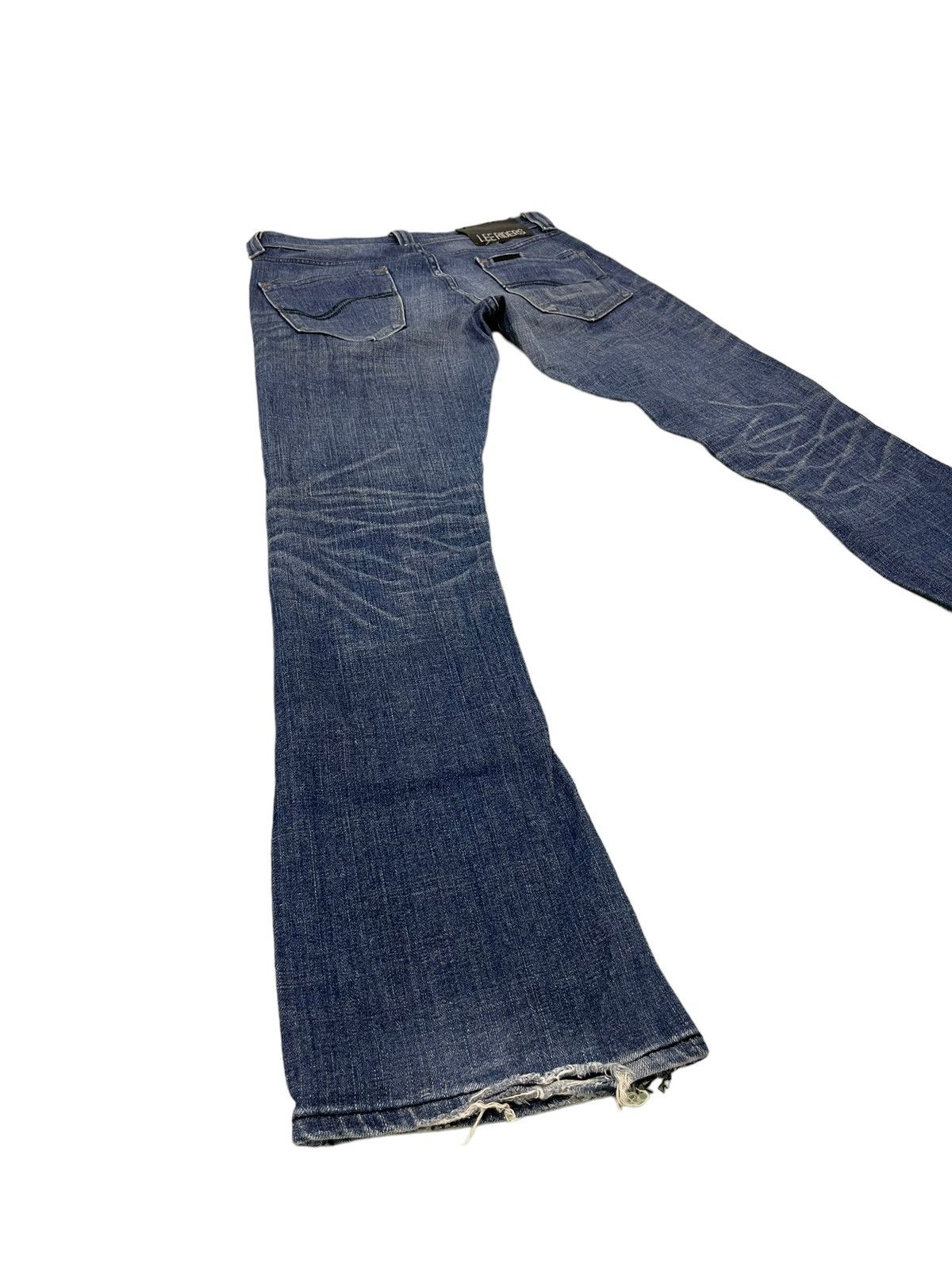 Japanese Brand Flare Jeans Lee Japan Distress Low Rise Stretch 7🟦3 Size US 31 - 11 Thumbnail