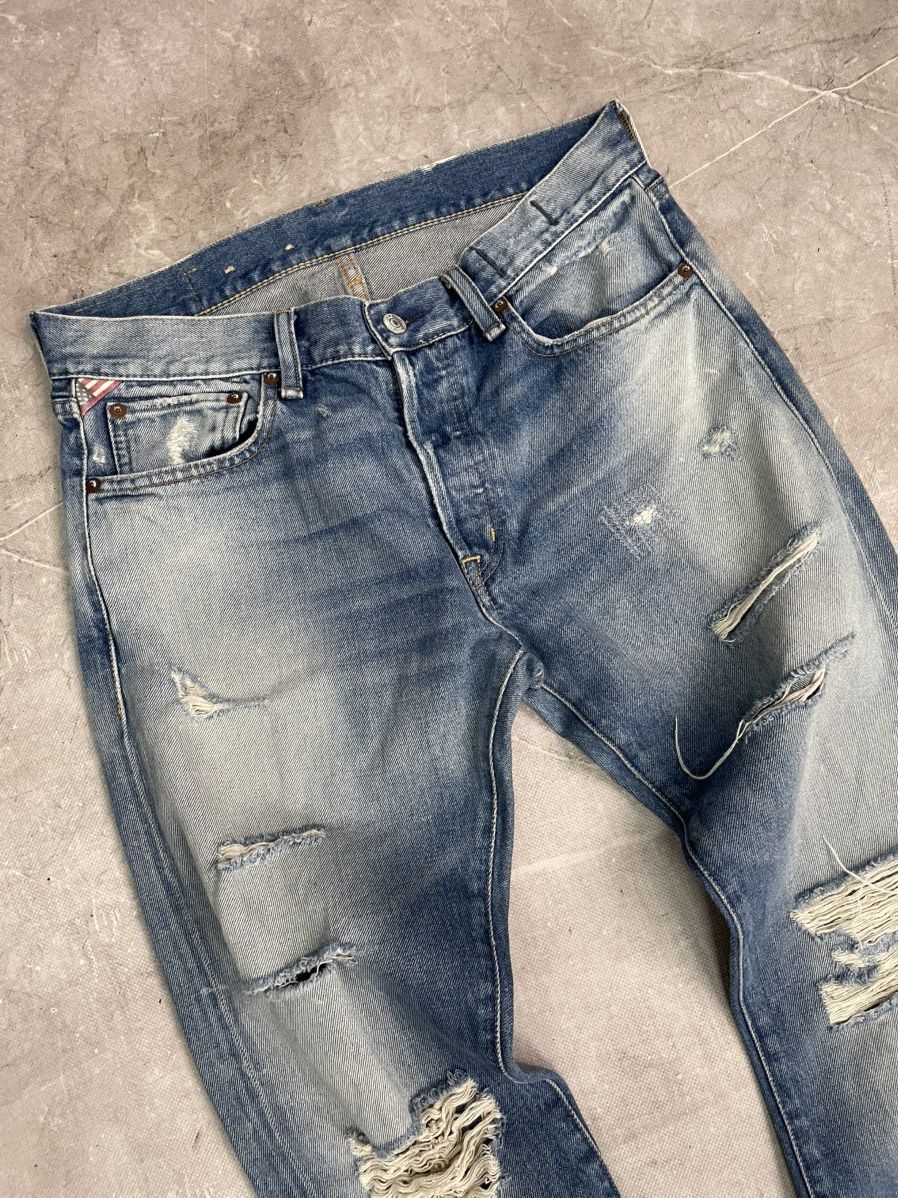 Polo Ralph Lauren Ralph Lauren Vintage Distressed Jeans Blue ripped pants Size US 32 / EU 48 - 3 Thumbnail