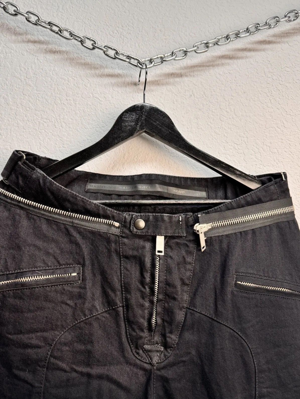 Ben Taverniti Unravel Project BEN TAVERNITI UNRAVEL PROJECT VINTAGE RICK OWENS MOTTO Size US 33 - 7 Thumbnail