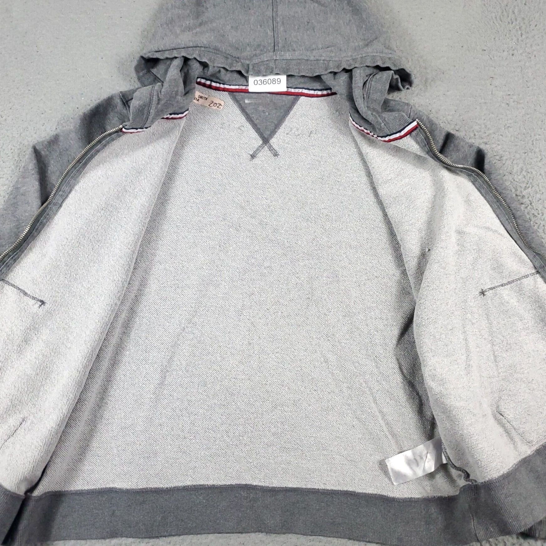 Tommy Hilfiger Tommy Hilfiger Full Zip Hoodie Sweater Womens Large Gray Cotton Blend Long Sleeve Mock Neck Size L / US 10 / IT 46 - 6 Thumbnail